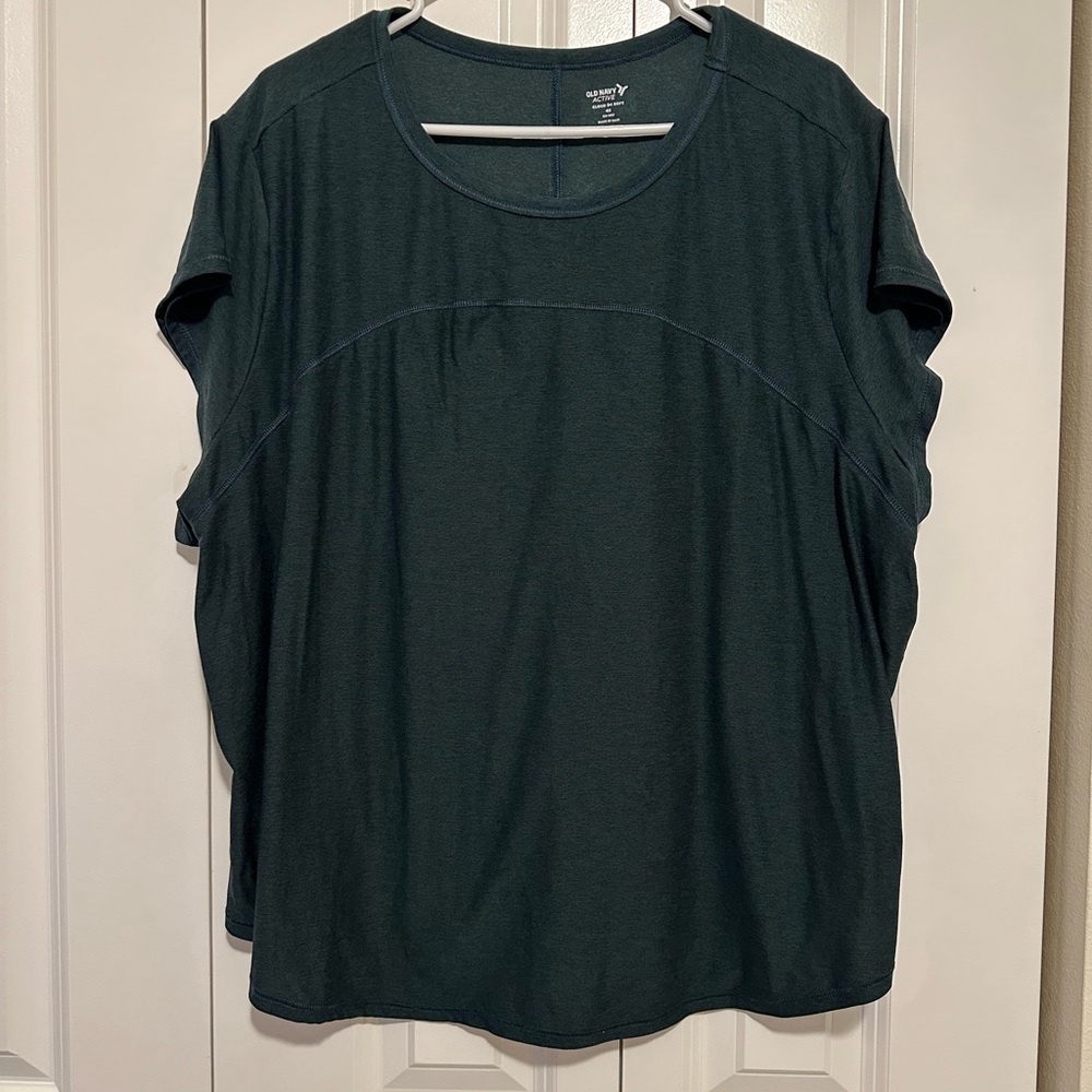 Old Navy Dark Green Short Sleeve Top
